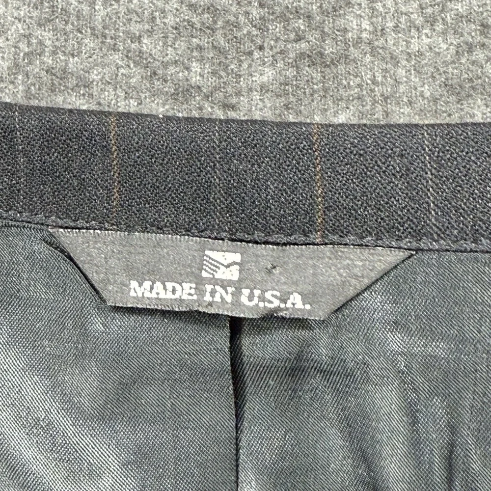 Ralph Lauren Polo University Club Virgin Wool Black Blazer Made In USA, Size 44R